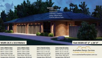 6 Bed | 4 Bath | 2 Cars Duplex Design