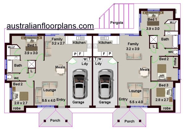5 Bedroom Duplex House Plan:173DU