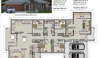 5 Bed House Plan Australia