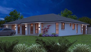 Corner lot 3 X 2 Bed | 5 Bed Duplex Design Plans