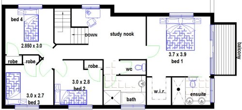 4 Bedroom + Study Townhouse:299Single