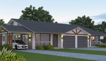 3 X 3 Bed x 4 Car | 6 Bed Duplex Design Plans
