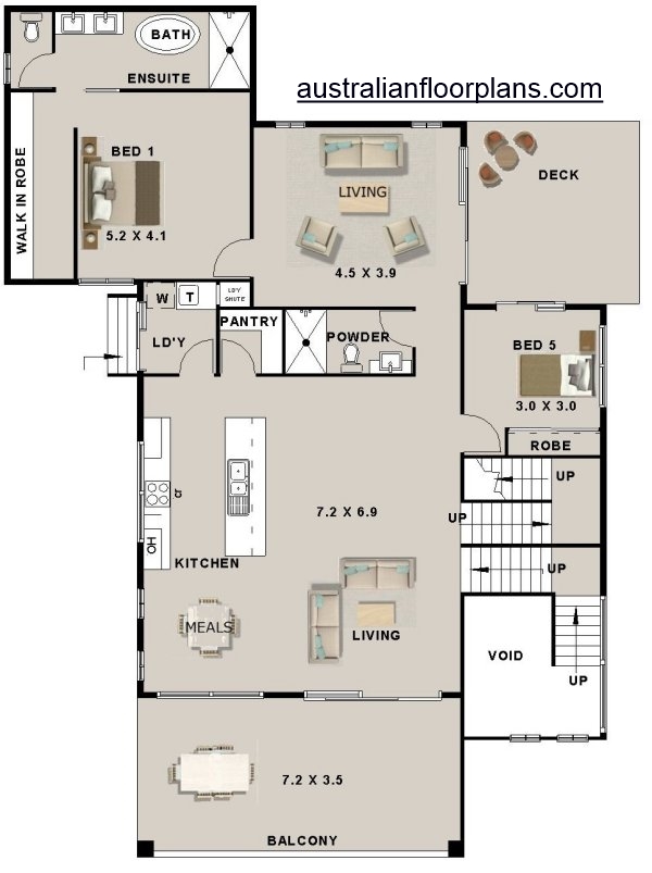 6 Bed + Garage Under Home Design:397MT