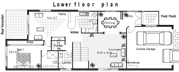 2 storey home 8 meters wide