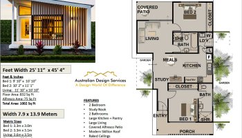 3 Bed + Garage House Plan:126 CLM RH