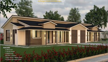 6 Bedroom Modern Duplex Design 