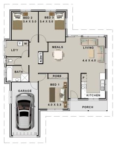 story book bedroom house plan