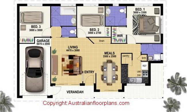 3 bed villa style perth