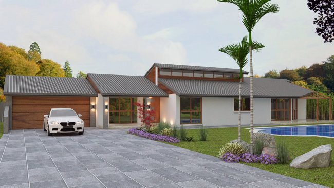 narrow lot 4 bedroom home design