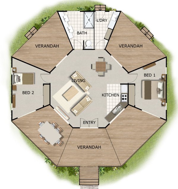 floor plan 2 bed