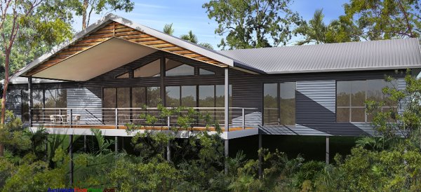 home design on steel posts