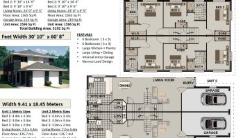 6 Bed | 4 Bath | 2 Cars Duplex Design