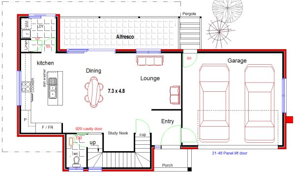 lower floor townhouse