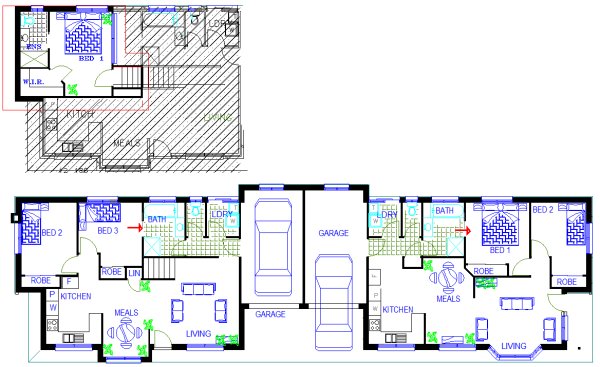 townhouse - duplex combo