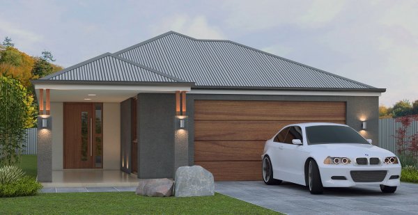  zero lot house plan narrow lot
