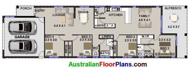 narrow Lot 8  meters wide