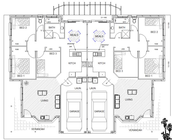 duplex house plans australia