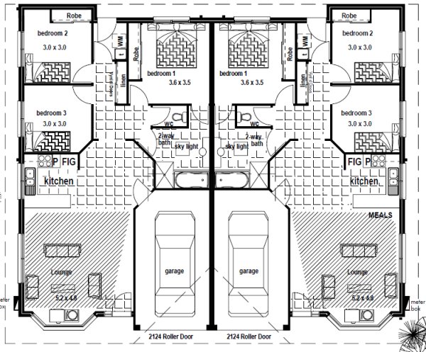 duplex floor plans