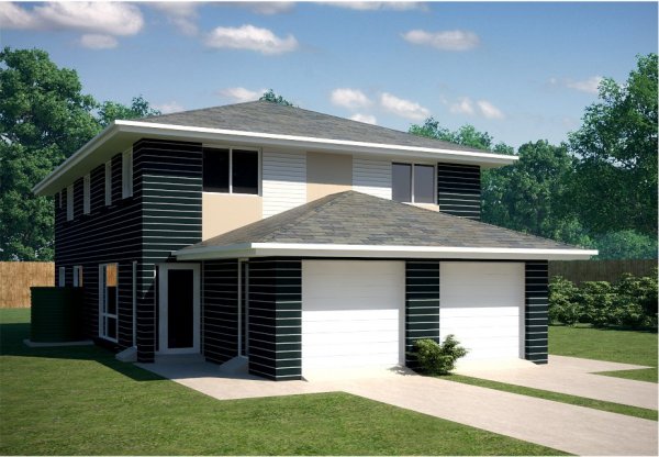 duplex plans for narrow lots