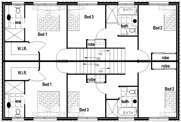 Narrow Lot 6 Bedroom Townhouse:297DU