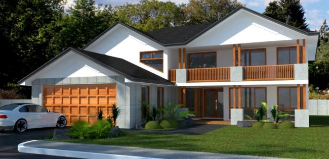Two Storey 4 Bed Room House Plan