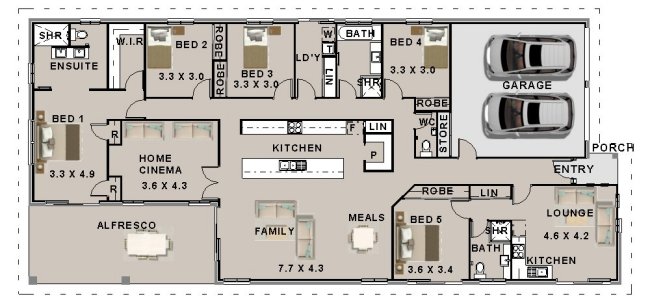 5 bedroom with granny flat