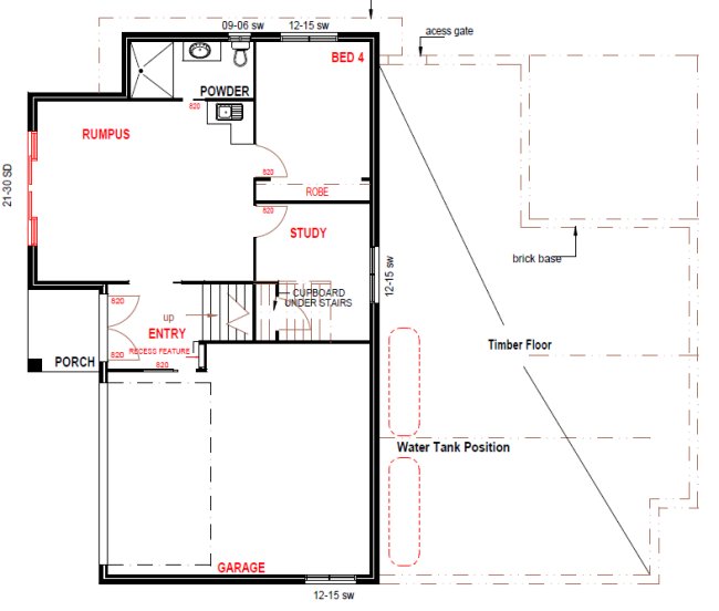 4 bed -study upper floor
