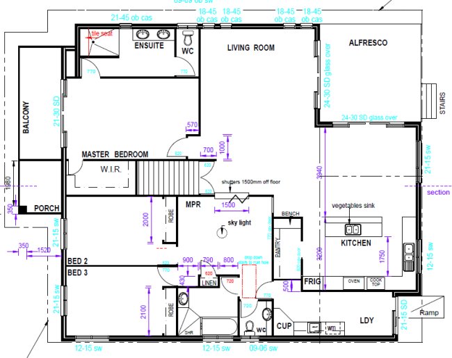 4 bed -study upper floor