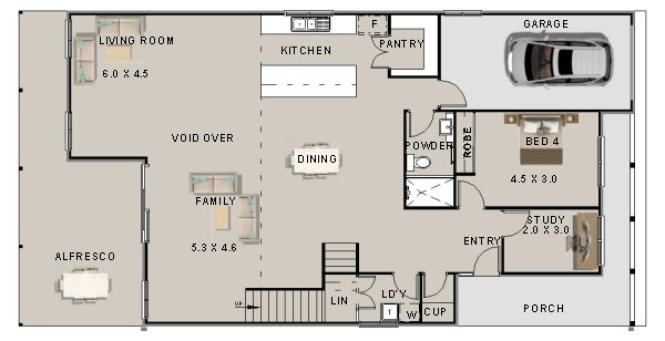 6 Bedroom Townhouse floor plans 