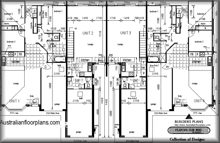 4 X 3 - 12 Bedroom Townhouse:380DU