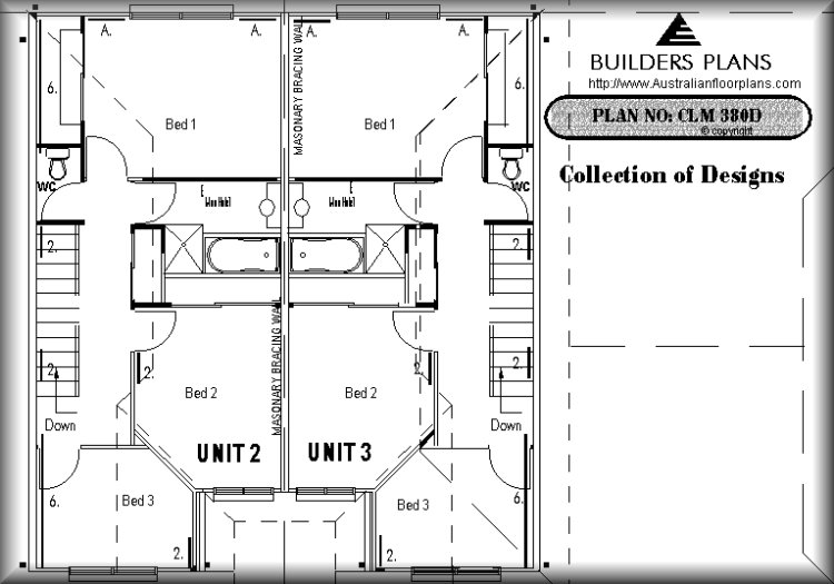 4 X 3 - 12 Bedroom Townhouse:380DU