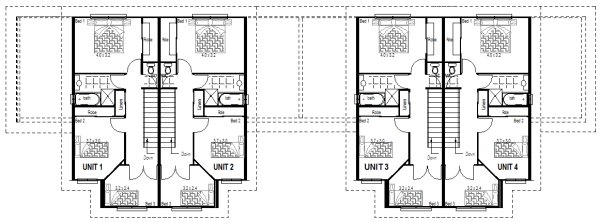 4 units upper floor