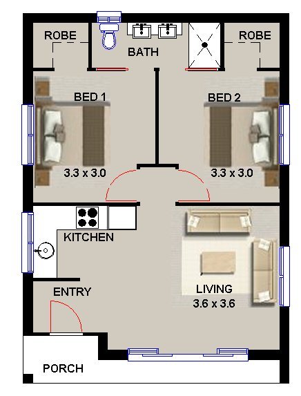 2 bedroom granny flat